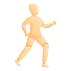 Nude mannequin icon. Cartoon of nude mannequin vector icon for web design isolated on white background