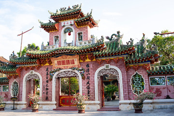 Old temple at Hoi An city,ancient town - highlight of any trip to Vietnam.