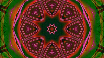 Kaleidoscope Mandala Art Design Abstract Background