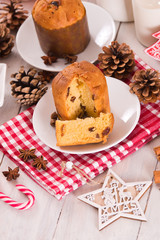 Panettone, italian christmas cake.