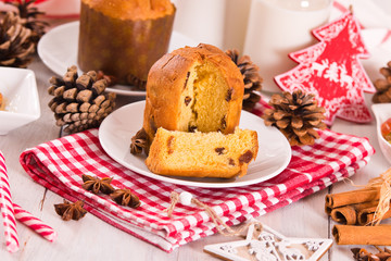 Panettone, italian christmas cake.