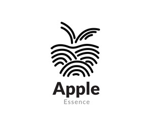 Line art apple style logo design inspiration