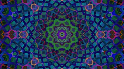 Kaleidoscope Mandala Art Design Abstract Background