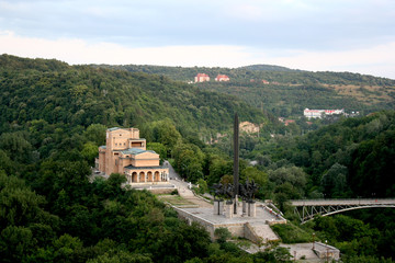 Veliko Tarnovo Bulgaria aerial view