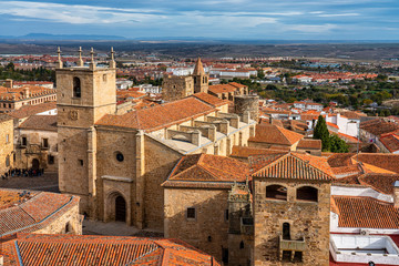 Cathedral of Santa Maria de la Asuncion in Caceres, Extremadura, Spain
