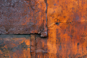 Background of old rusty metal sheets