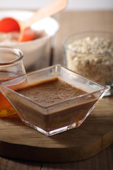 natillas proteicas con avena