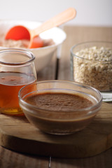 natillas proteicas con avena