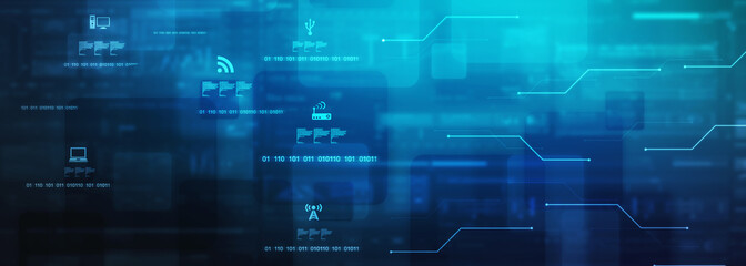 Digital Abstract technology background,2d illustration