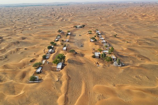 4k photos Dubai Al Madam Abandoned Village drone Aerial view of United Arab Emirates, UAE
