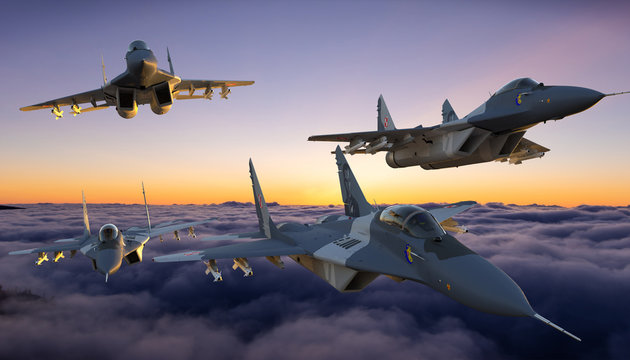 Key of MIG-29 fighter aircraft of the Polish Air Force