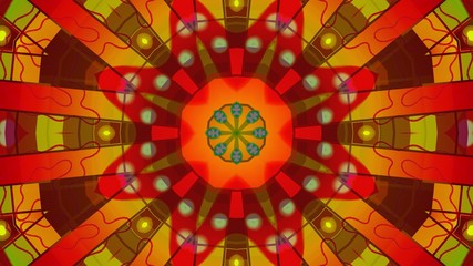 Kaleidoscope Mandala Art Design Abstract Background