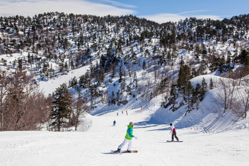 winter sports resort in the French Pyrenees