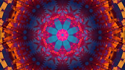 Kaleidoscope Mandala Art Design Abstract Background