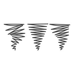 Set of Tornado, hurricane, twister. Vector logo icon template