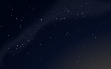 Milky way with stars, space. Vector illustration