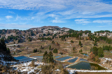 【新潟県長岡】山古志の棚田・棚池の冬