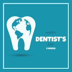 World Oral Health Day. International day of Dentist. Creative design. Healthy lifestyle. Medical care. Template for poster, banner, advertisement. Vector