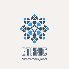 Vector Mosaic Ethnic Emblem