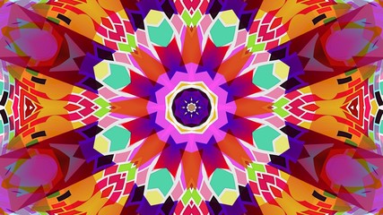 Kaleidoscope Mandala Art Design Abstract Background