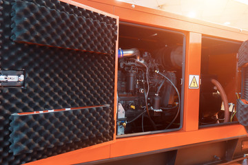Diesel electric generator. Energy solutions for electric current generation