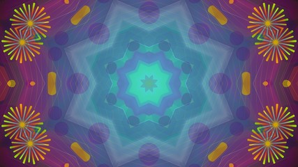 Kaleidoscope Mandala Art Design Abstract Background