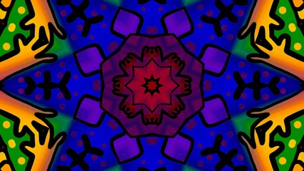 Kaleidoscope Mandala Art Design Abstract Background