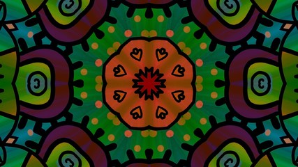 Kaleidoscope Mandala Art Design Abstract Background