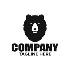 Modern Grizzly bear logo. Vector illustration.