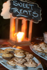 Little tarts and cakes at a party