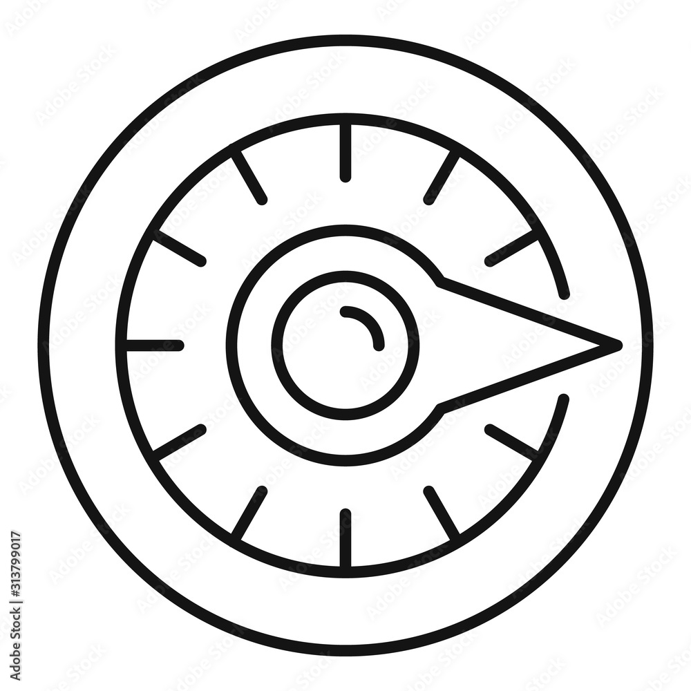 Poster quest timer icon. outline quest timer vector icon for web design isolated on white background