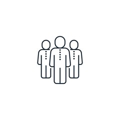 business people creative icon. From Business People icons collection. Isolated business people sign on white background