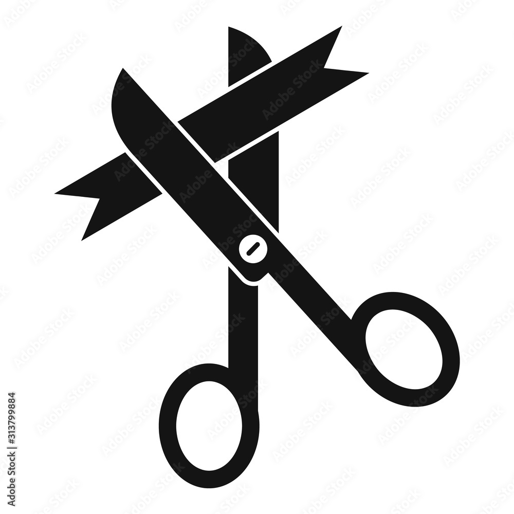 Poster launch ceremony icon. simple illustration of launch ceremony vector icon for web design isolated on 