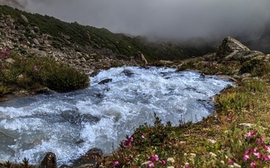 river in the mountains