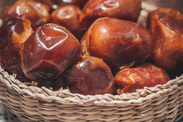 Delicious fresh and sweet Sukkari dates from Saudi Arabia