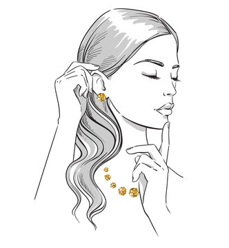 91 199 BEST Female Face Sketch IMAGES STOCK PHOTOS 