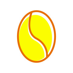 Coffee beans icon vector in trendy style design