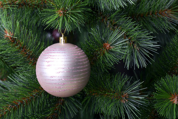 christmas decoration on tree