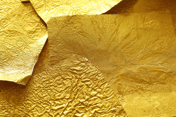 gold foil background texture.