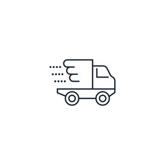 Delivery creative icon. From Delivery icons collection. Isolated Delivery sign on white background