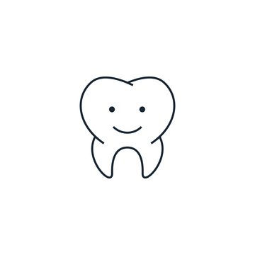 Children Dentistry Creative Icon. From Dental Icons Collection. Isolated Children Dentistry Sign On White Background