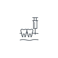 Anesthesia creative icon. From Dental icons collection. Isolated Anesthesia sign on white background
