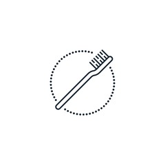 toothbrush creative icon. From Dental icons collection. Isolated toothbrush sign on white background