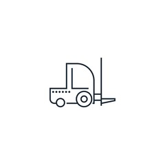 forklift creative icon. From Delivery icons collection. Isolated forklift sign on white background
