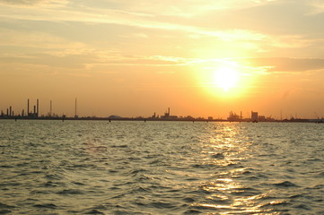 sunset over ocead
