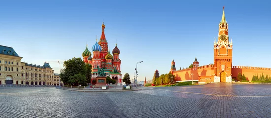 Foto auf Acrylglas Moskau Moskau, Basilius-Kathedrale auf dem Roten Platz, Russland