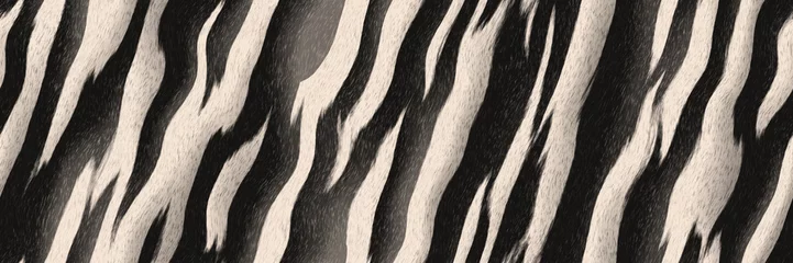 Fototapete Tierhaut Streifen Zebra - nahtloses diagonales Linienmuster