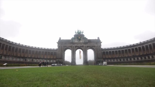 Bruxelles monument Cinquantenaire park,  Arcades du Cinquantenaire, Palais du Cinquantenaire belgium