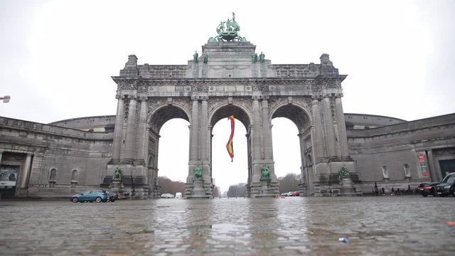 Bruxelles monument Cinquantenaire park,  Arcades du Cinquantenaire, Palais du Cinquantenaire