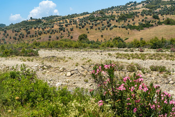 The valley of Ferro river, Calabria, Italy